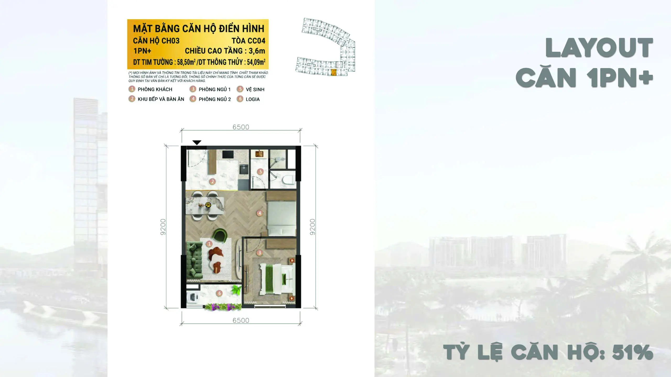 Mặt bằng đảo UPTOWN