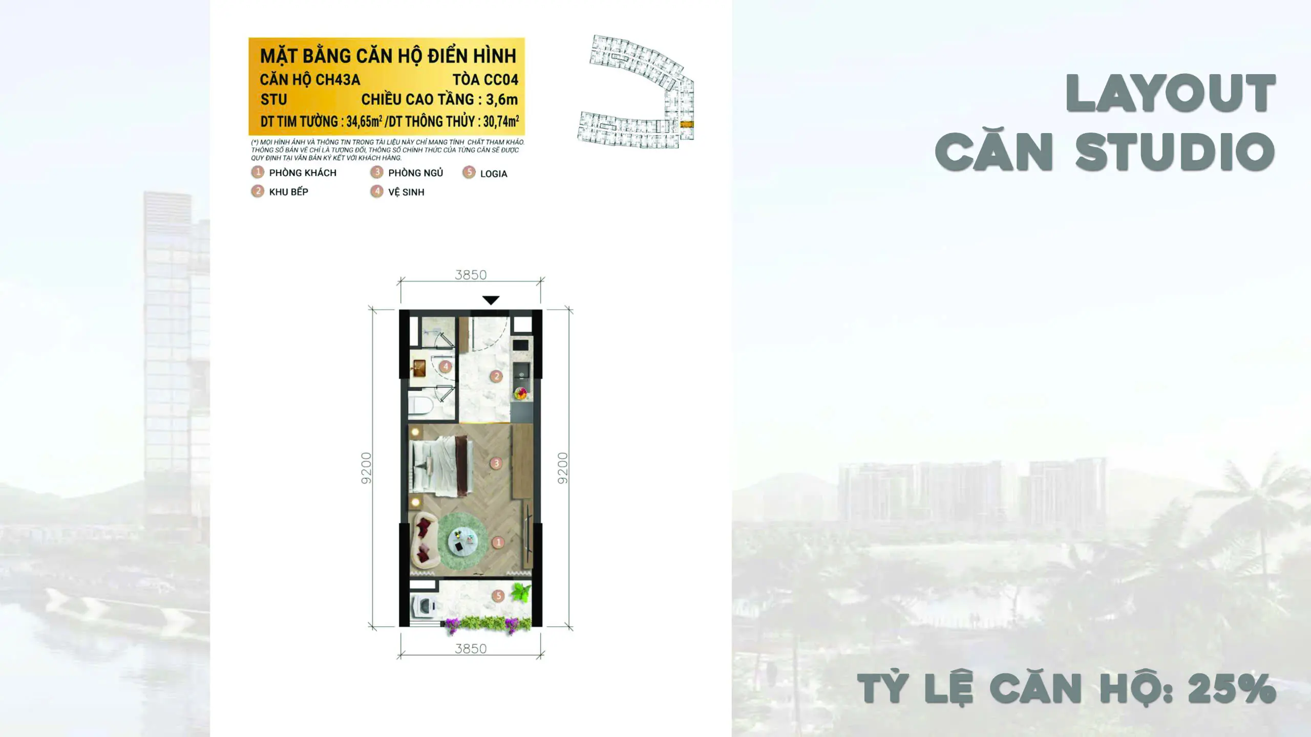 Mặt bằng LO TẦNG 4-12 & 17-21 (CC04)