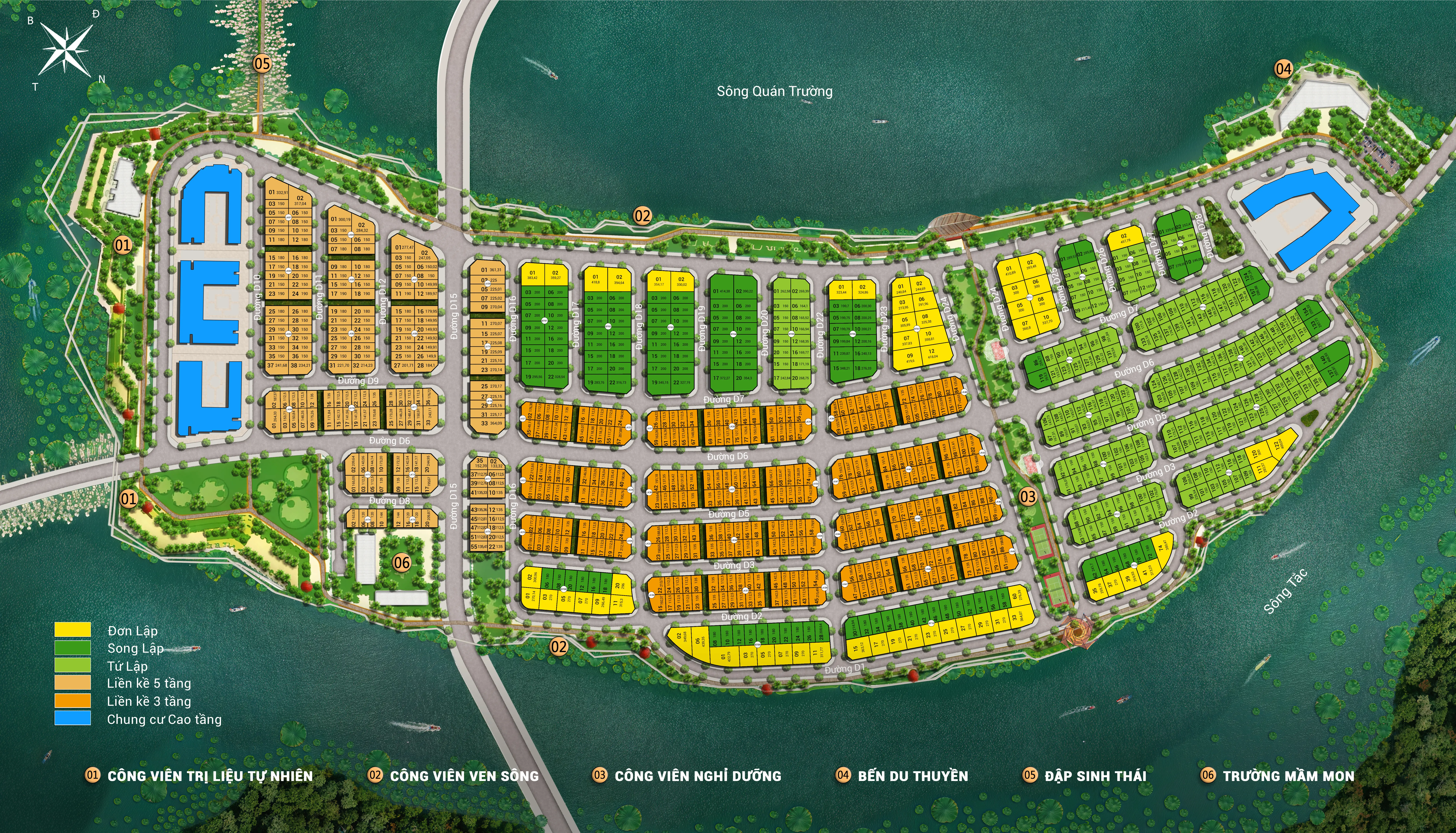 Mặt bằng đảo UPTOWN